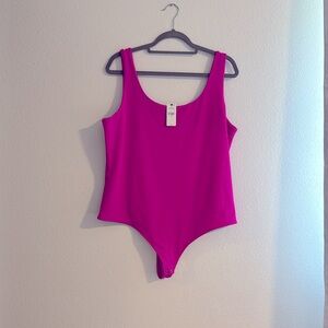 Brand new never worn Express pink bodysuit contour XL women’s
